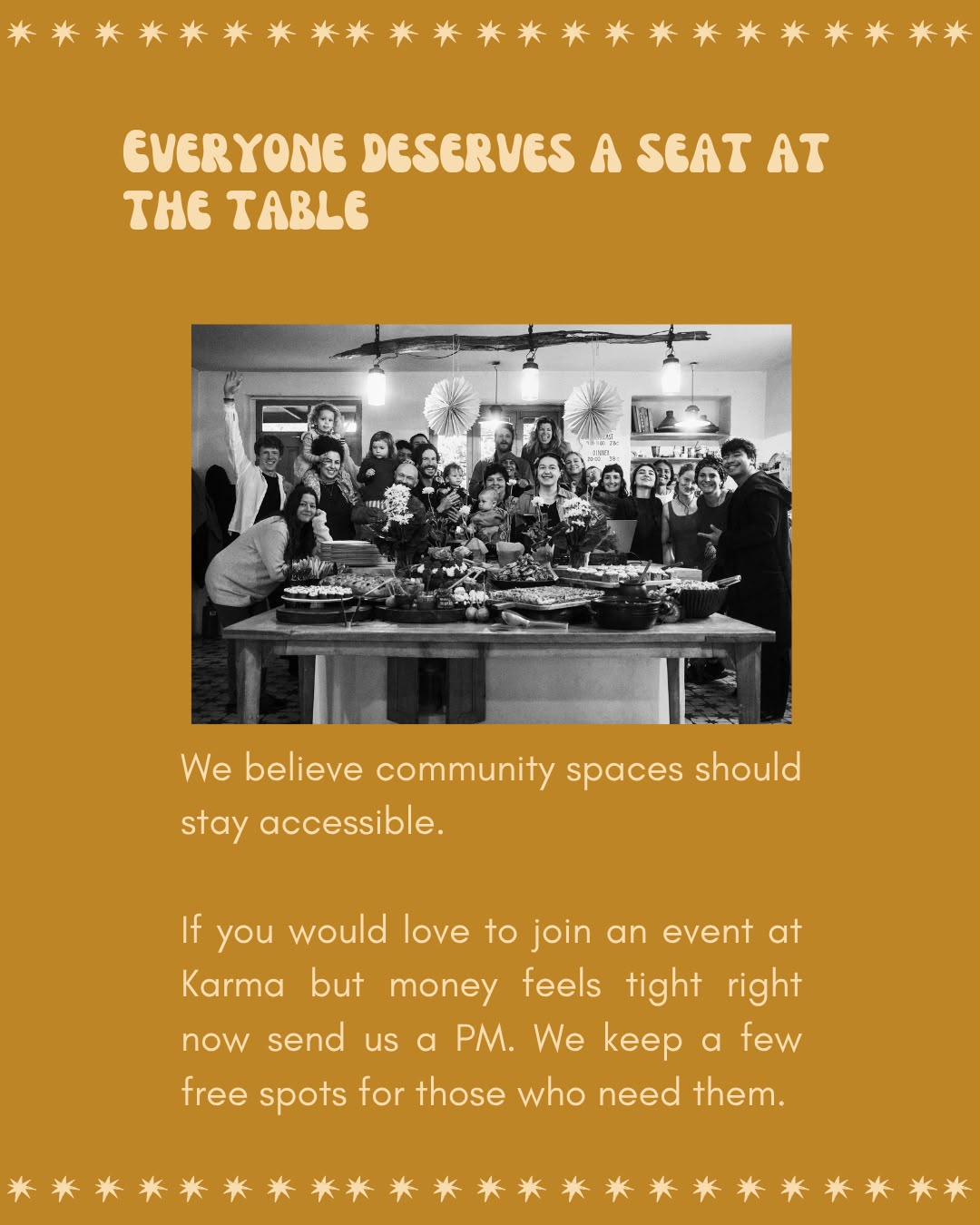 Everyone deserves a seat at the table