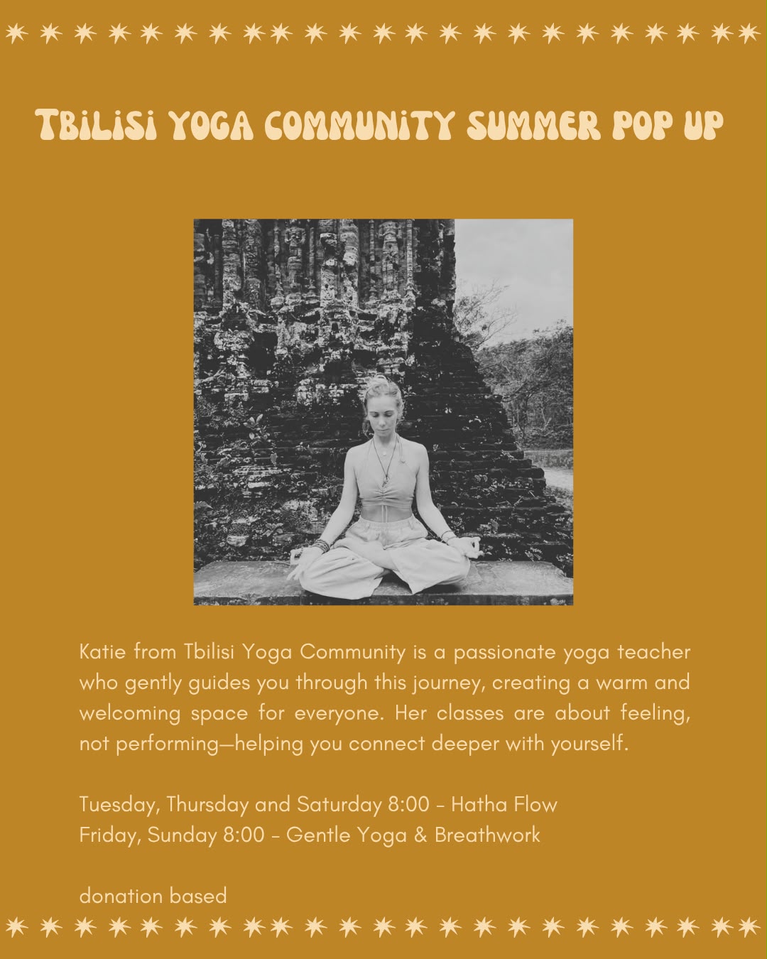 Tbilisi Yoga Community Summer Pop Up